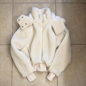 ALO Yoga Ivory Sherpa Jacket